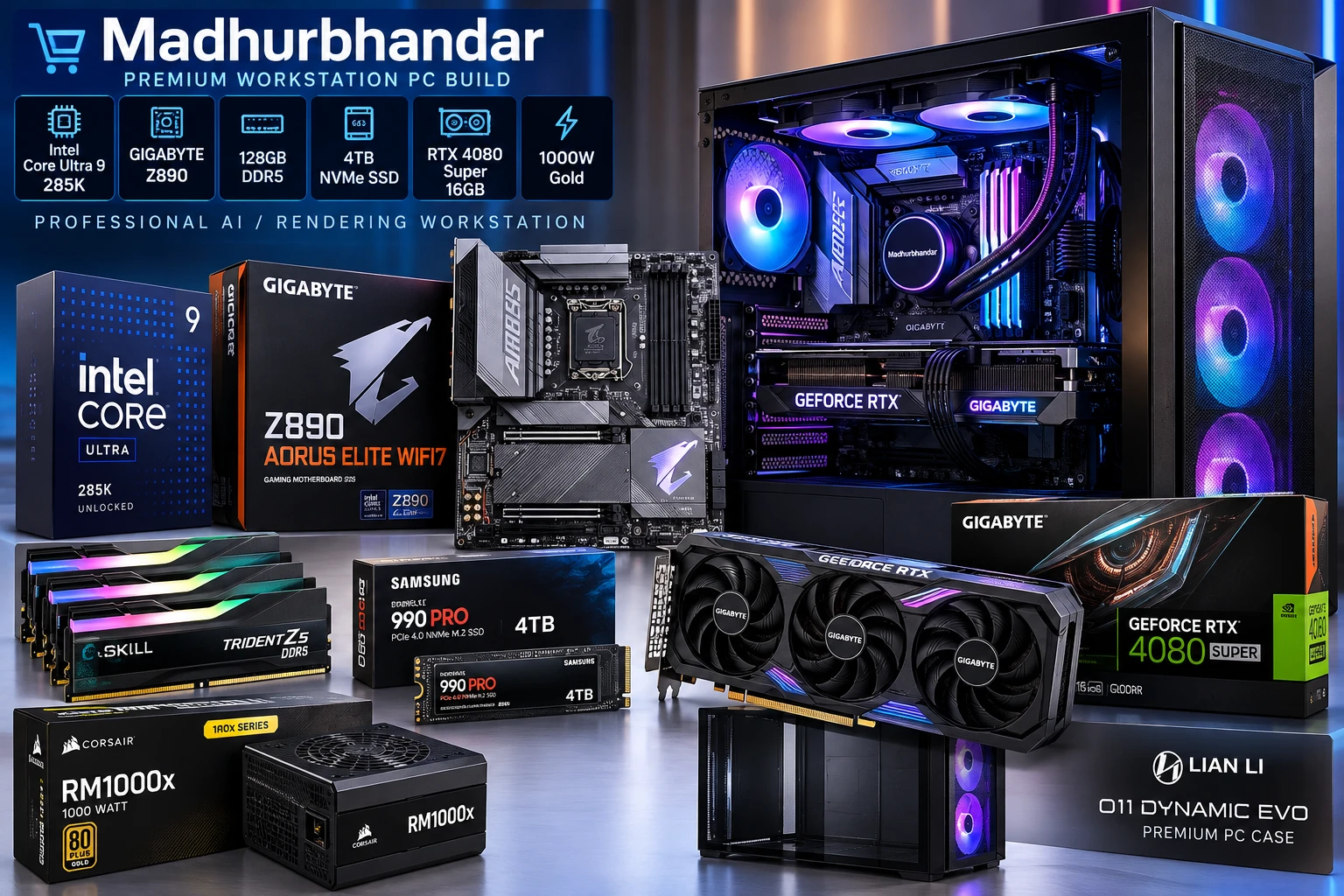 Intel Ultra 9 285K 128GB Workstation